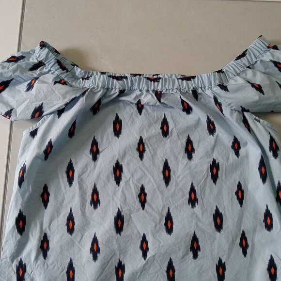 J. CREW ~ Off The Shoulder Ikat Print Dress - Picture 5 of 11